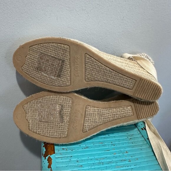Sóludos The Marseille Wedge Espadrille La Concha Ivory Size 9.5 - Picture 5 of 5